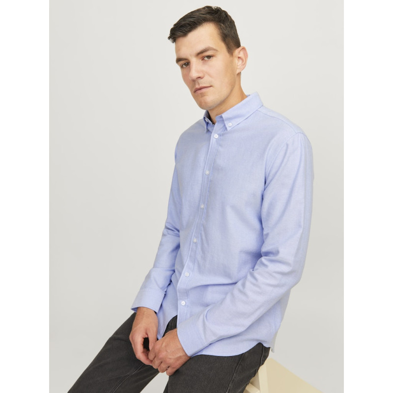 JJ REBEL Oscar L/S Skjorte - Cashmere Blue