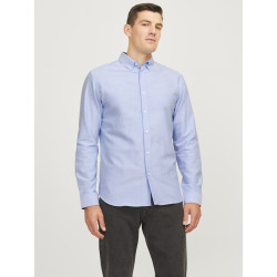 JJ REBEL Oscar L/S Skjorte - Cashmere Blue