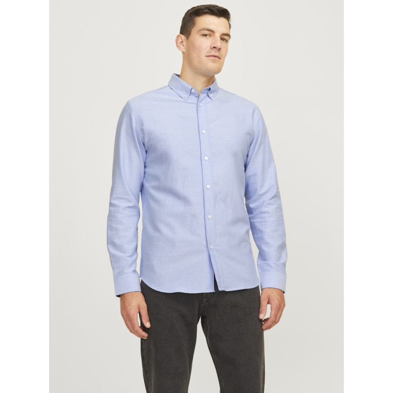 JJ REBEL Oscar L/S Skjorte - Cashmere Blue