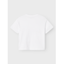 NAME IT Nkfoxa Wednesday Kortærmet Rlx Top Box Sky - Bright Hvid