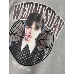 NAME IT KIDS Foxa Wednesday T-shirt - Grey Melange