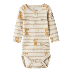 NAME IT Thilo M Langærmet Body - Peyote Melange