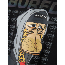 NAME IT KIDS Dico Bored Ape Sweatshirt - Sort