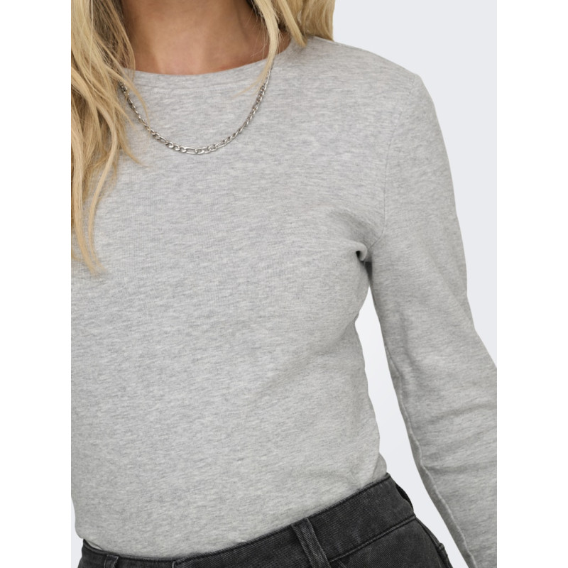 ONLY Riley Top - Light Grey Melange