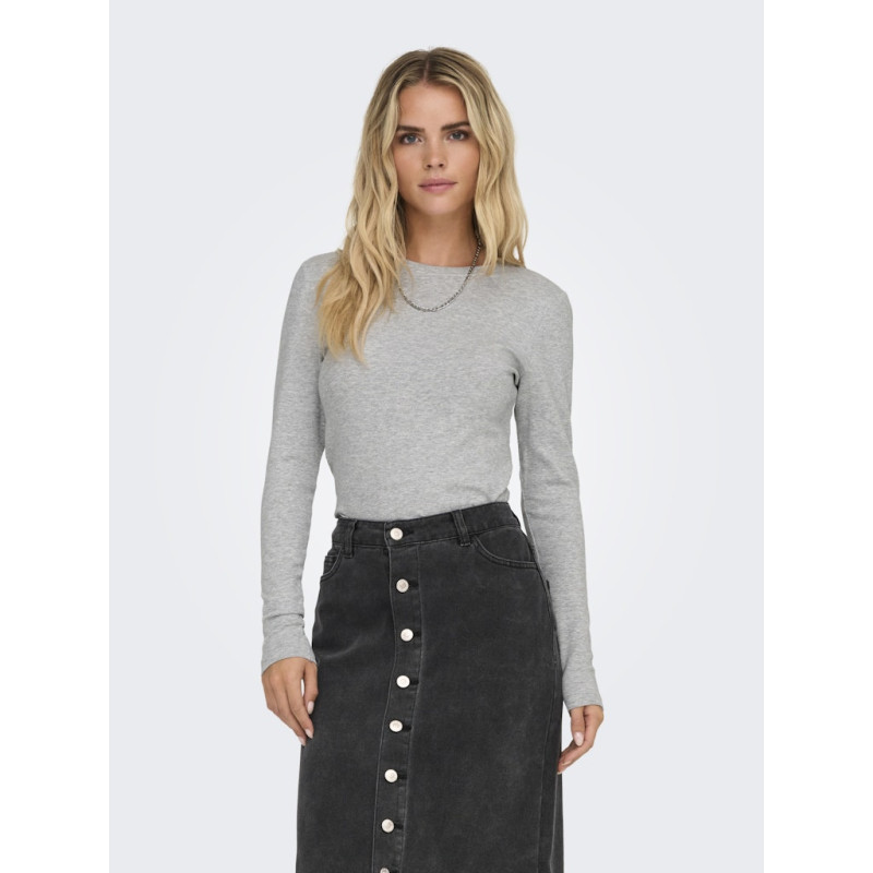 ONLY Riley Top - Light Grey Melange