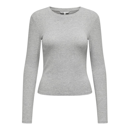 ONLY Riley Top - Light Grey Melange