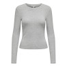 ONLY Riley Top - Light Grey Melange
