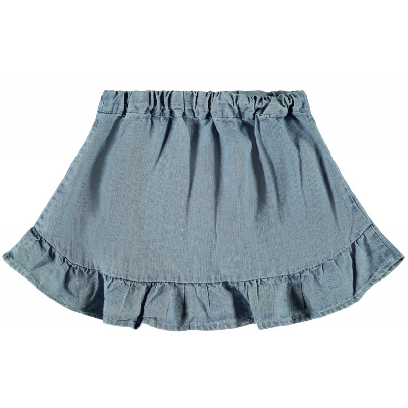 NAME IT Mini Bajytte nederdel - Light Blue