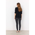SOYA CONCEPT Nicole Velour Bluse - Sort