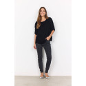 SOYA CONCEPT Nicole Velour Bluse - Sort