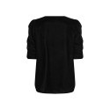 SOYA CONCEPT Nicole Velour Bluse - Sort