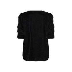 SOYA CONCEPT Nicole Velour Bluse - Sort