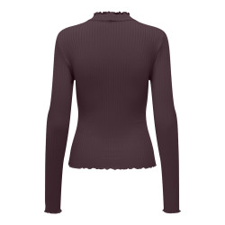 JDY Fransiska L/S Højhalset Basis Top - Winetasting