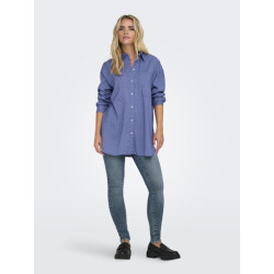 Only Maggie Ternet Skjorte - Amparo Blue