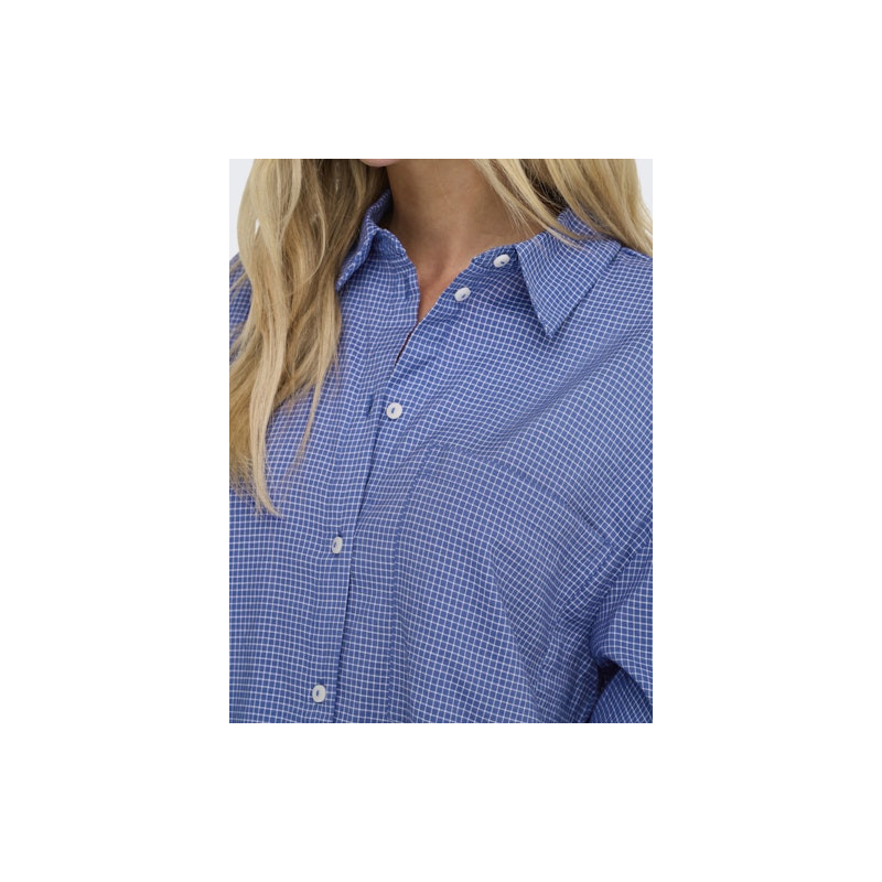 Only Maggie Ternet Skjorte - Amparo Blue