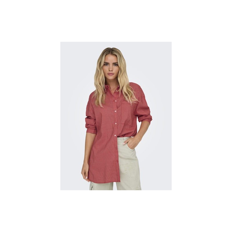 Only Maggie Ternet Skjorte - Racing Red