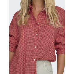 Only Maggie Ternet Skjorte - Racing Red