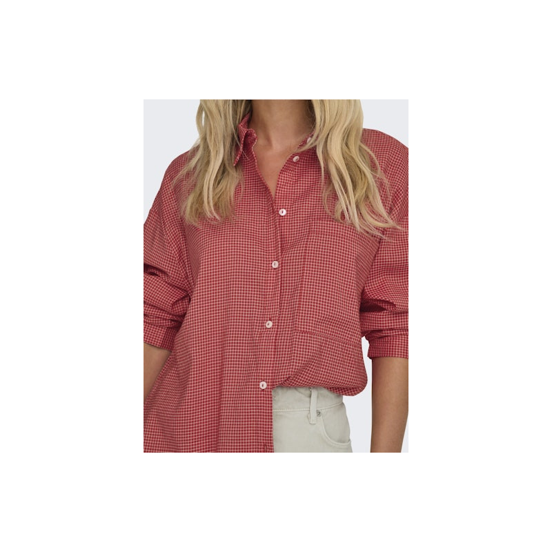 Only Maggie Ternet Skjorte - Racing Red