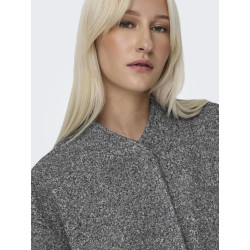 ONLY Gaia Boucle Bomber Jakke - Dark Grey Melange