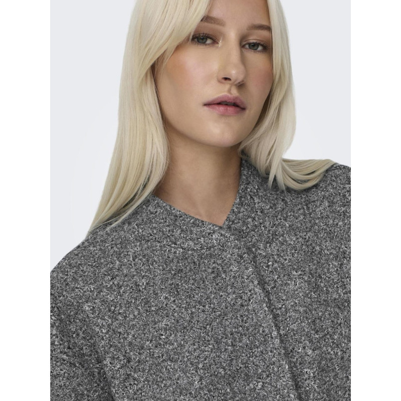 ONLY Gaia Boucle Bomber Jakke - Dark Grey Melange