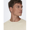 ONLY & SONS Wyler L/S Striktrøje - Silver Lining