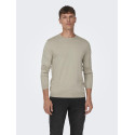 ONLY & SONS Wyler L/S Striktrøje - Silver Lining
