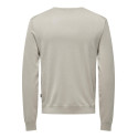ONLY & SONS Wyler L/S Striktrøje - Silver Lining