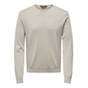 ONLY & SONS Wyler L/S Striktrøje - Silver Lining