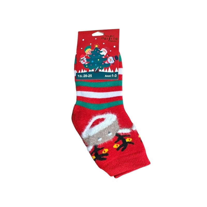 VANTING 3-Pak Julestrømper - Rudolf, Julemand & Bamse