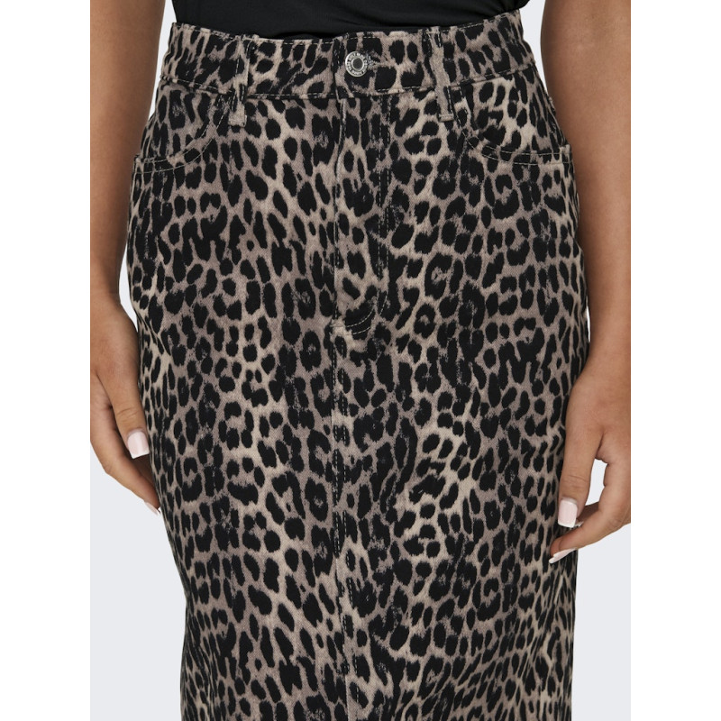 ONLY Cilla-Anlie Lang Split Nederdel - Sort