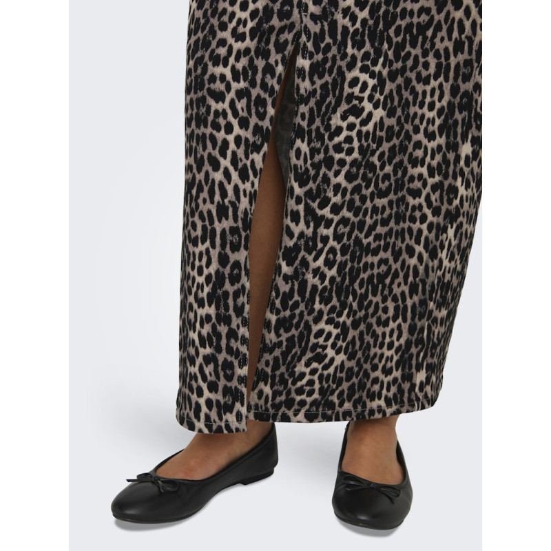 ONLY Cilla-Anlie Lang Split Nederdel - Sort