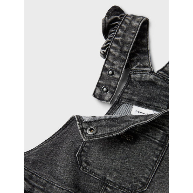 NAME IT MINI Denim Overalls - Dark Grey Denim