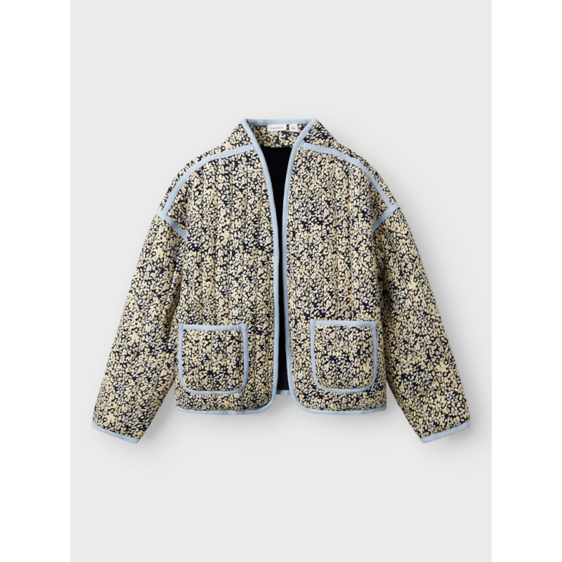 NAME IT KIDS Tirulle Piping Jakke - Pastel Yellow