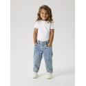 NAME IT Mini Bella Mom Shaped Jeans - Medium Blue Denim