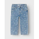 NAME IT Mini Bella Mom Shaped Jeans - Medium Blue Denim