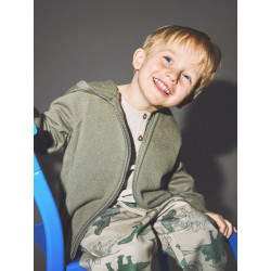 NAME IT MINI Bitan Strik Cardigan - Dusty Olive