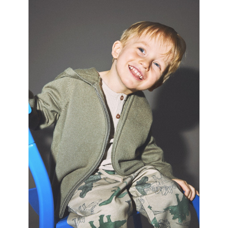 NAME IT MINI Bitan Strik Cardigan - Dusty Olive