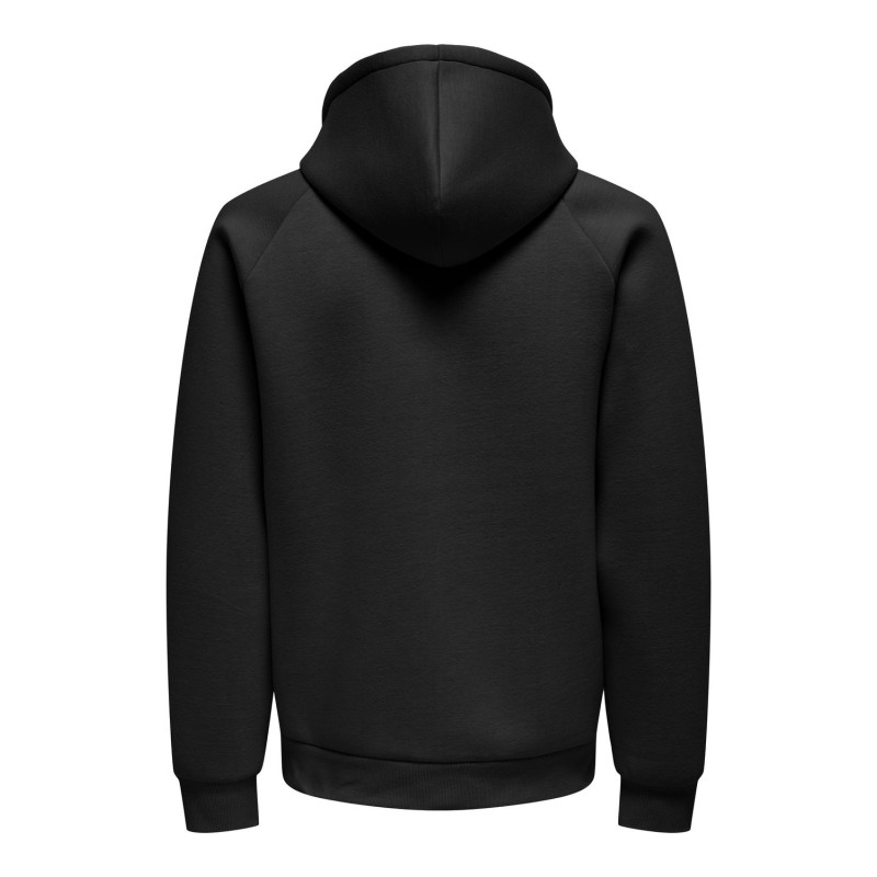 ONLY & SONS Onsbobbey Scuba Full Zip Hoodie Sweat - Sort
