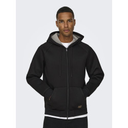 ONLY & SONS Bobbey Scuba Sweatshirt - Sort