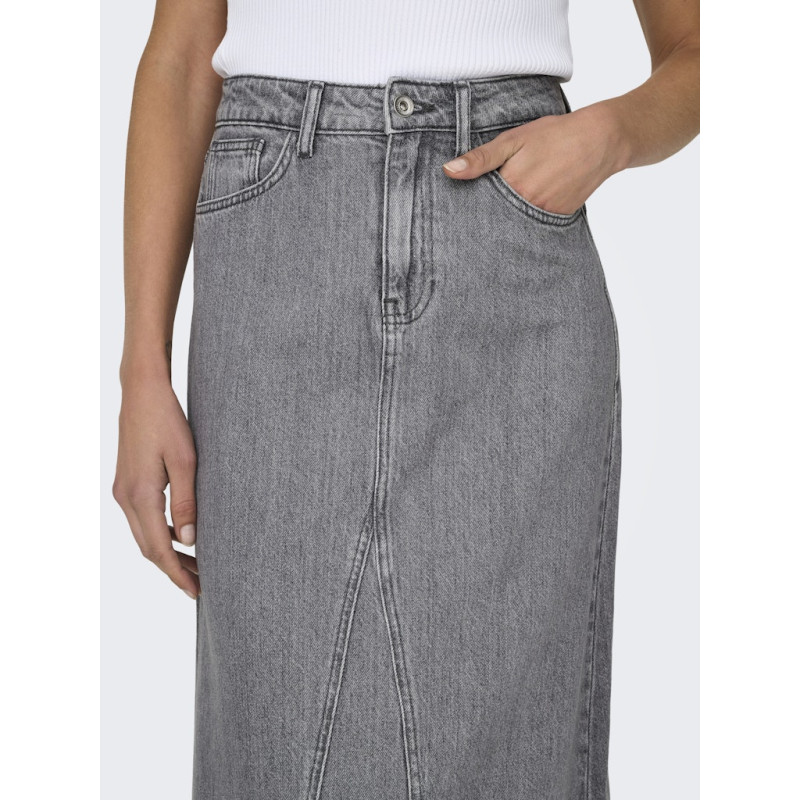 ONLY Olivia Denim Nederdel - Grey Denim