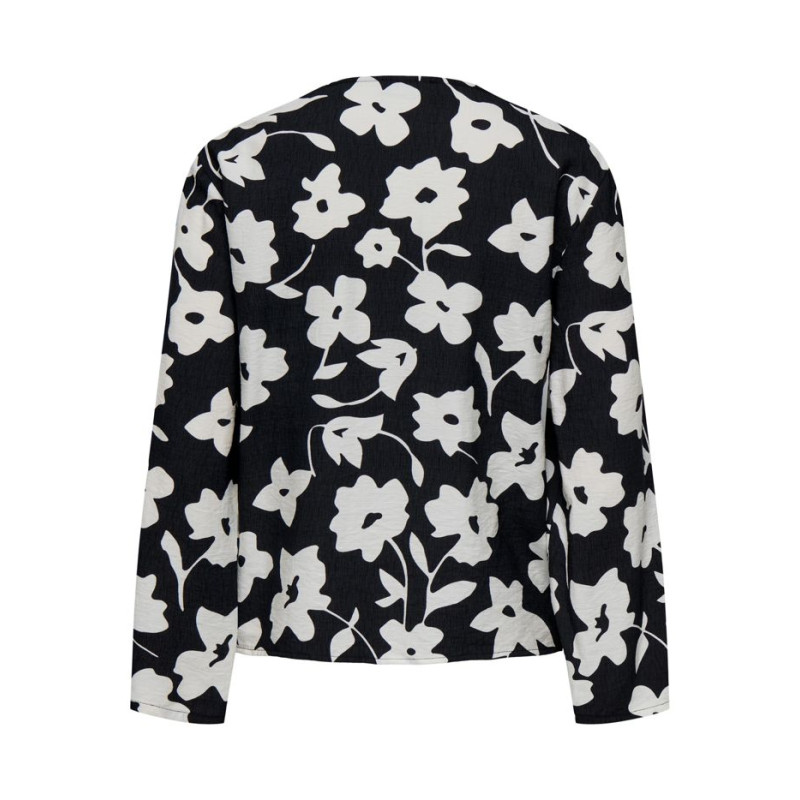 JDY Silas Tie Top Vævet - Sort