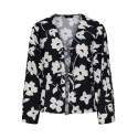 JDY Silas Tie Top Vævet - Sort