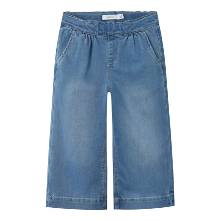 NAME IT Mini Bella Brede Jeans - Medium Blue Denim