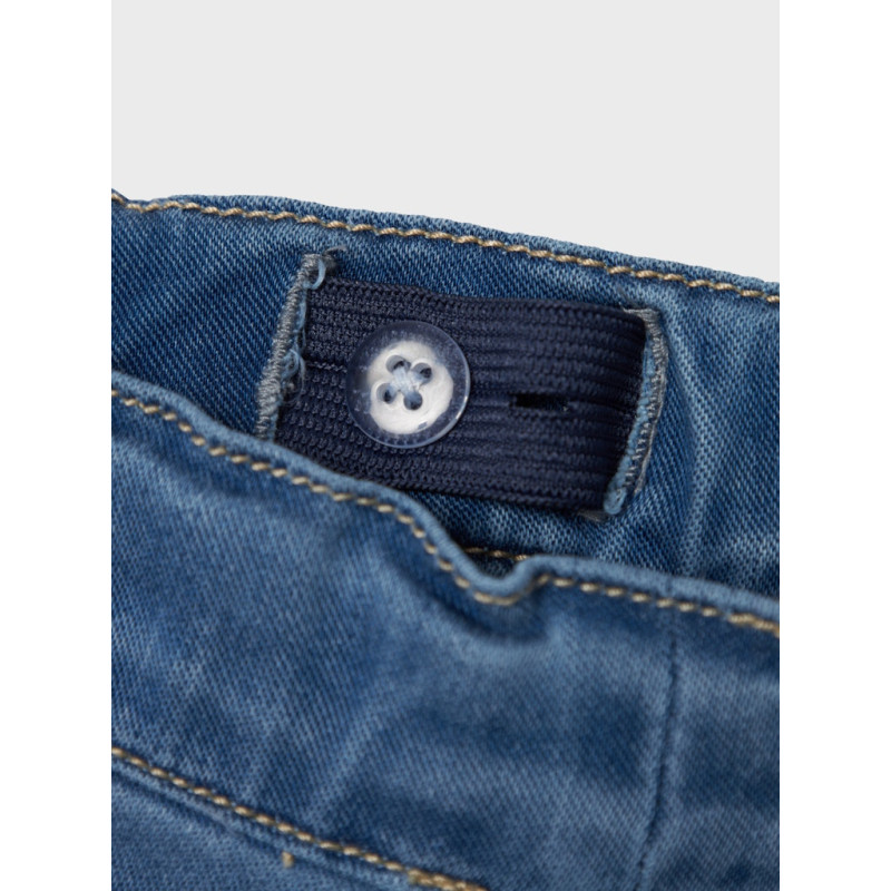 NAME IT Mini Bella Brede Jeans - Medium Blue Denim