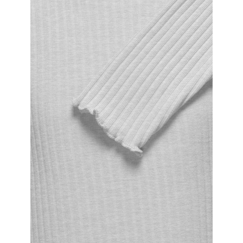 KIDS ONLY Nella Langærmet O-Neck Top Jrs - Light Grey Melange