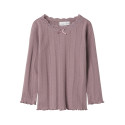 NAME IT Mini Freda L/S Slim Bluse - Elderberry