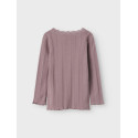 NAME IT Mini Freda L/S Slim Bluse - Elderberry