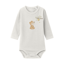 NAME IT Teyman Langærmet Body Box - Cloud Dancer