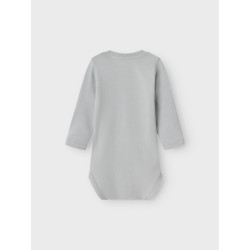 NAME IT Baby Teyman L/S Bodystocking - Quarry