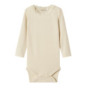 NAME IT Baby Timian L/S Bodystocking - Summer Sand